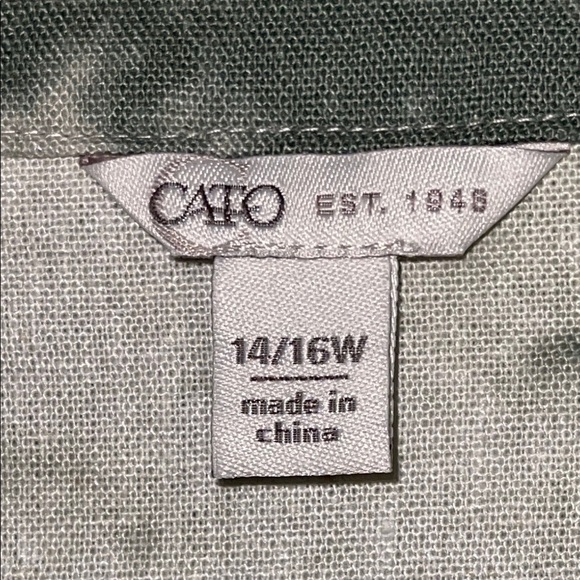 🌹NWOT:Cato Green Tie-Dye Button-Up Jacket - Picture 4 of 6